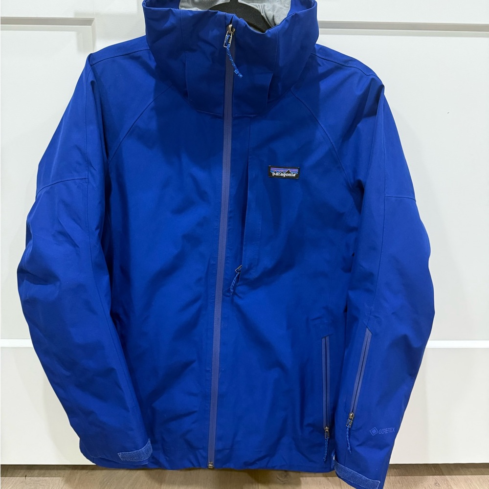 Patagonia Womens Insulated Powder Bowl Jacket Cobalt Blue Small Gore-tex NO HOOD